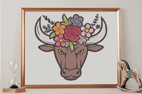 Floral Bull Head Embroidery Review
