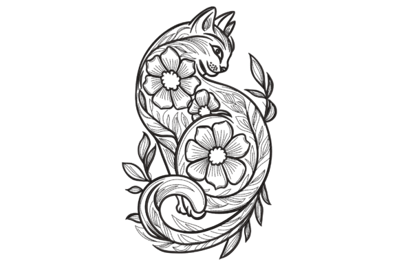 Floral Feline Elegance: An Embroidery Seller’s Review