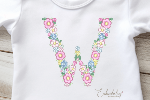 Floral Letter W Machine Embroidery: A Designer’s Review for Handmade Gift Makers