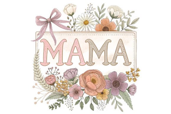 Floral Mama Embroidery for Mother’s Day Magic