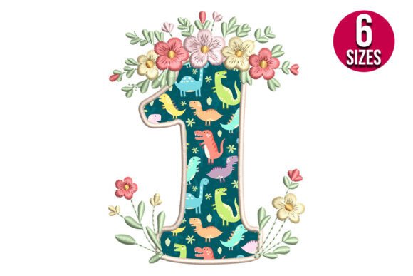 Floral Number One Applique: A Craft Fair Favorite?
