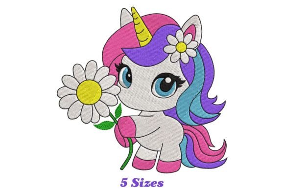 Floral Unicorn: A Charming Touch for Personalized Embroidery Gifts