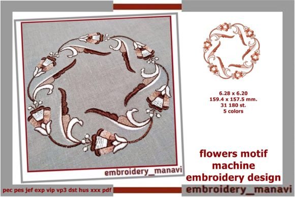 Flowers Motif: A Designer’s Review for Boutique Apparel Embroidery