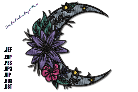 Moon Flower: A Nighttime Beauty for Embroidery Lovers