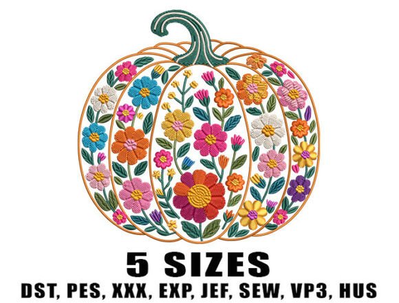 Pumpkin Floral Fall Embroidery Design: A Review for Gift Makers