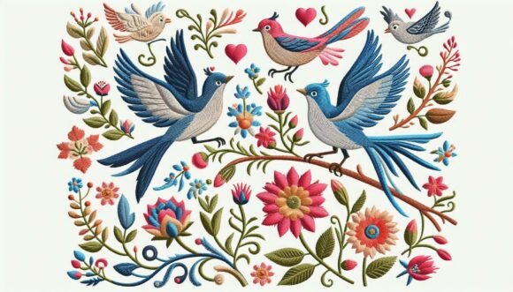 Review: Embroidery Floral Birds for Real Embroidery Projects