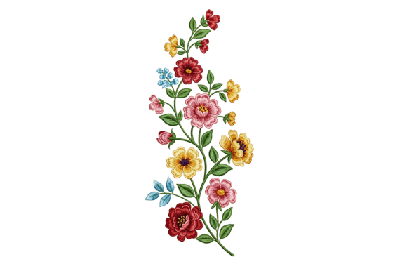 Vibrant Floral Embroidery Design Review