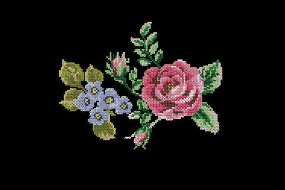 Vintage Floral Bouquet Cross-Stitch Design Review